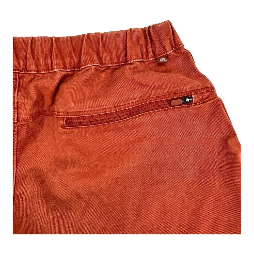 Mountain Hardwear‎ Men's Red Belted Cotton Elastane Hiking Shorts Size Small S